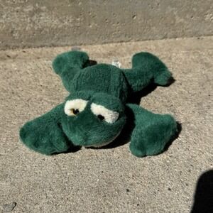 Russ Berrie " Fleegle " Frog Plush Stuffed Animal Toy Pet Green